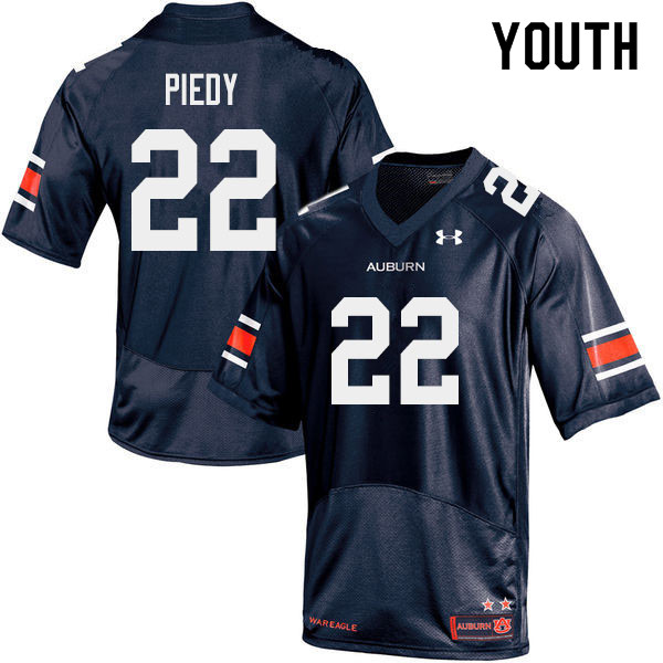 Youth #22 Erik Piedy Auburn Tigers College Football Jerseys Sale-Navy
